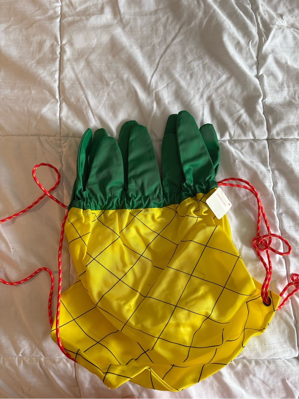 Kids Pineapple backpack in Yellow and Green